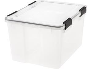 46 Quart WEATHERTIGHT® Storage Box, 6 Pack, Clear 46 Quart WEATHERTIGHT® Storage Box, 6 Pack, Clear