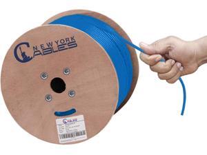 NewYork Cables Cat6a Plenum CMP Rated Pure Copper 750Mhz 1000ft Solid Ethernet Cable | 23AWG 10 Gigabit Ethernet Cable Unshielded Twisted Pairs UTP Blue NewYork Cables Cat6a Plenum CMP Rated Pure Copper 750Mhz 1000ft Solid Ethernet Cable | 23AWG 10 Gigabit Ethernet Cable Unshielded Twisted Pairs UTP Blue