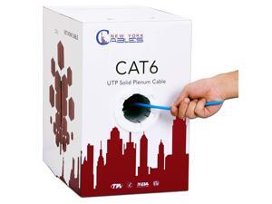 CAT6 Plenum (CMP) 1000ft Bulk Ethernet Cable | 100% Pure Solid Bare Copper | 550MHz, 23AWG, 4Pair UTP 10GB Internet Cable | Quality Tested & Stable Performance (Blue) CAT6 Plenum (CMP) 1000ft Bulk Ethernet Cable | 100% Pure Solid Bare Copper | 550MHz, 23AWG, 4Pair UTP 10GB Internet Cable | Quality Tested & Stable Performance (Blue)