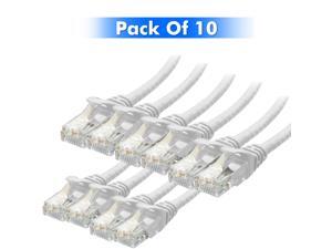 10 Pack Lot 1 Meter 3ft CAT6 Ethernet Network LAN Router Patch Cable Cord White 10 Pack Lot 1 Meter 3ft CAT6 Ethernet Network LAN Router Patch Cable Cord White