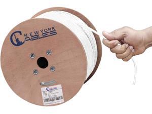 Newyork Cables Cat6A Plenum (CMP) 1000ft - 23AWG 4 Pair 100% Solid Bare Copper Wire, 750MHz, Unshielded Twisted Pair (UTP), Bulk Ethernet Cable - White Newyork Cables Cat6A Plenum (CMP) 1000ft - 23AWG 4 Pair 100% Solid Bare Copper Wire, 750MHz, Unshielded Twisted Pair (UTP), Bulk Ethernet Cable - White