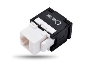 Cat6 rj45 180 Degree Keystone Jack, 25-Pack , Rj45 Punch Down Keystone Jack Adapter, Cat6 Keystone Jacks for Modular Patch Panel & Keystone Jack Wall Plate (Pack of 25) Cat6 rj45 180 Degree Keystone Jack, 25-Pack , Rj45 Punch Down Keystone Jack Adapter, Cat6 Keystone Jacks for Modular Patch Panel & Keystone Jack Wall Plate (Pack of 25)