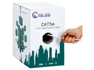 White Cat5e Plenum UTP Solid Copper 24AWG 350MHz High Speed LAN Network Ethernet Wire Internet Patch Cable CMP White Cat5e Plenum UTP Solid Copper 24AWG 350MHz High Speed LAN Network Ethernet Wire Internet Patch Cable CMP