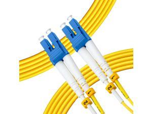 Fiber Patch Cable | LC to LC Single Mode Duplex OS2 9/125 Jumper Cord | 7M (22.96ft) SMF Fiber Optic Cable (Yellow)