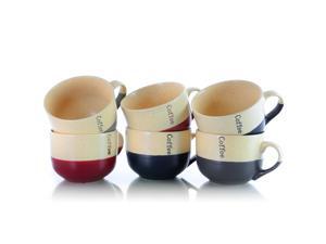 Elama Latte Loft 6Piece 18 oz Mug Set Assorted Colors Elama Latte Loft 6Piece 18 oz Mug Set Assorted Colors