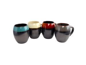 Gibson Home Soroca 195 oz Mug Set Set of 4 Assorted Colors