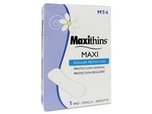 Hospeco Maxithins Vended Sanitary Napkins #4 250 Individually Boxed Napkins/Carton MT4 Hospeco Maxithins Vended Sanitary Napkins #4 250 Individually Boxed Napkins/Carton MT4