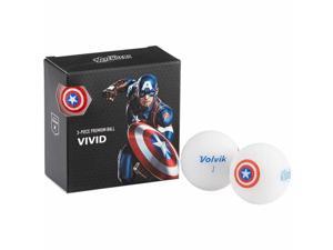 Volvik 6207 Volvik Marvel Golf Balls 4pk-Captain America