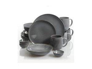 Elama Luxmatte Dark Grey 20 Piece Dinnerware Set Elama Luxmatte Dark Grey 20 Piece Dinnerware Set