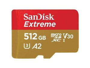 SanDisk 512GB Extreme PLUS UHS-I microSDXC Memory Card with SD Adapter