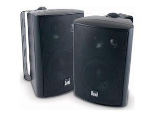 Dual 4" 3-Way Indoor/Outdoor Speakers - Black