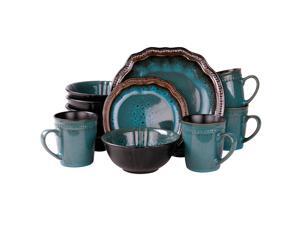 Elamas Mystic Waves 16 Piece Dinnerware Set Elamas Mystic Waves 16 Piece Dinnerware Set