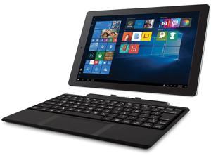 RCA Cambio 10.1" 2 in 1 32GB Tablet with Windows 10, Intel Atom Z8350 2GB RAM, Includes Keyboard Black