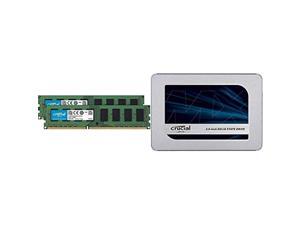 Crucial 16GB Kit (8GBx2) DDR3L 1600 MT/s (PC3L-12800) Unbuffered UDIMM Memory CT2K102464BD160B Bundle MX500 500GB 3D NAND SATA 2.5 Inch Internal SSD - CT500MX500SSD1 Crucial 16GB Kit (8GBx2) DDR3L 1600 MT/s (PC3L-12800) Unbuffered UDIMM Memory CT2K102464BD160B Bundle MX500 500GB 3D NAND SATA 2.5 Inch Internal SSD - CT500MX500SSD1