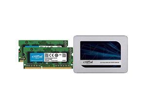 Crucial 16GB Kit (8GBx2) DDR3/DDR3L 1600 MT/S (PC3-12800) Unbuffered SODIMM 204-Pin Memory - CT2KIT102464BF160B Bundle with Crucial MX500 500GB 3D NAND SATA 2.5 Inch Internal SSD - CT500MX500SSD1 Crucial 16GB Kit (8GBx2) DDR3/DDR3L 1600 MT/S (PC3-12800) Unbuffered SODIMM 204-Pin Memory - CT2KIT102464BF160B Bundle with Crucial MX500 500GB 3D NAND SATA 2.5 Inch Internal SSD - CT500MX500SSD1