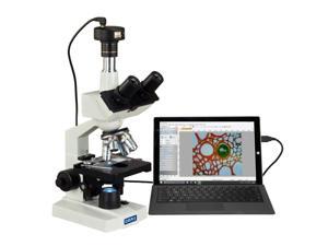 OMAX 40X-2000X Digital Lab Trinocular Compound LED Microscope with 5MP Digital Camera and Double Layer Mechanical Stage OMAX 40X-2000X Digital Lab Trinocular Compound LED Microscope with 5MP Digital Camera and Double Layer Mechanical Stage