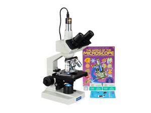 OMAX 40-2500X LED Digital Trinocular Lab Microscope + 5MP Camera + Blank Slides + Covers + Lens Paper + Book OMAX 40-2500X LED Digital Trinocular Lab Microscope + 5MP Camera + Blank Slides + Covers + Lens Paper + Book