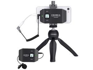 Comica CVM-WS50(C) Wireless Smart Phone Lavalier Microphone System, with UHF 6 Channels, 194FT Wireless Range, Built-in Chargable Battery, Microphone for iPhone Samsung Huawei and More Comica CVM-WS50(C) Wireless Smart Phone Lavalier Microphone System, with UHF 6 Channels, 194FT Wireless Range, Built-in Chargable Battery, Microphone for iPhone Samsung Huawei and More