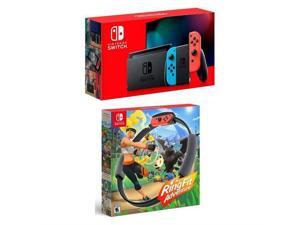 Nintendo 32GB Switch with Neon Blue & Neon Red Joy-Con Controllers Ring Fit Adventure Switch Nintendo 32GB Switch with Neon Blue & Neon Red Joy-Con Controllers Ring Fit Adventure Switch