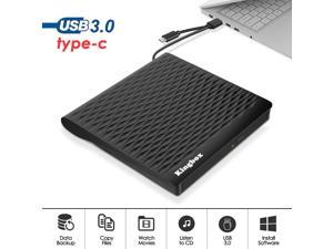 External DVD Drive,Kingbox USB 3.0/Type C Dual Port Portable Slim DVD Drive,DVD Player High Speed Data Transfer Perfect for Mac OS/Win7/Win8/Win10/Vista PC Desktop Laptop External DVD Drive,Kingbox USB 3.0/Type C Dual Port Portable Slim DVD Drive,DVD Player High Speed Data Transfer Perfect for Mac OS/Win7/Win8/Win10/Vista PC Desktop Laptop