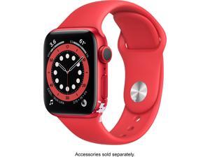 Apple Watch Series 6 44mm Red Aluminum Case with Red Sport Band Apple Watch Series 6 44mm Red Aluminum Case with Red Sport Band