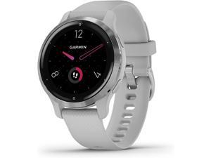 Garmin Venu 2S, Smaller-Sized GPS Smartwatch with Advanced Health Monitoring and Fitness Features, Silver Bezel with Light Gray Case and Silicone Band, (010-02429-02)