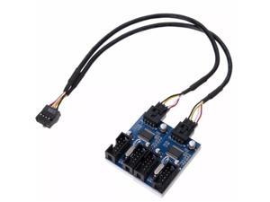 Computer Accessories Adapter Circuit Board Signal Motherboard USB Extension Cable 9Pin Header Stable Connectors 1 To 4 Splitter Computer Accessories Adapter Circuit Board Signal Motherboard USB Extension Cable 9Pin Header Stable Connectors 1 To 4 Splitter