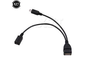 Multi function 2 in 1 USB to Micro USB OTG Cable Female to Male and Female 2 in 1 adapter Splitter for Mobile phone Multi function 2 in 1 USB to Micro USB OTG Cable Female to Male and Female 2 in 1 adapter Splitter for Mobile phone