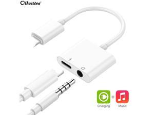 35 mm Headphone Jack Adapter For iPhone 7 8 Plus X XR XS MAX 2 in 1 Earphone Splitter Dongle Aux Audio Adaptor Charger