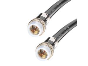 25 FT RG6 Cable Black Outdoor Coaxial Cable