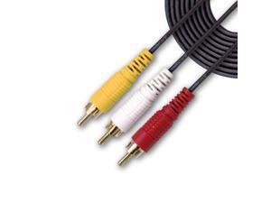 100 FT Premium 3 RCA Composite Male to Male Audio Video AV Cable VCR DVD FREE SHIP