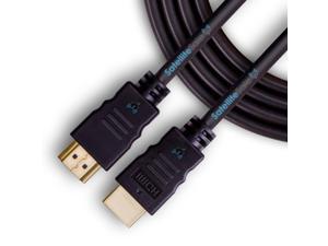 SatelliteSale Digital High-Speed 1.4 HDMI Cable (4K/30Hz 10.2Gbps) PVC 2160p Black Cord 6 Feet