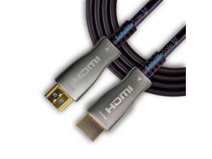 SatelliteSale Digital High-Speed HDMI 2.0 Fiber Optic Cable (4K/60Hz, 18Gbps) Black 2160p PVC Cord (50 feet)