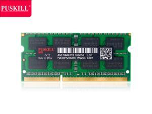 PUSKILL DDR3 1333MHz SODIMM RAM PC3-10600 4G 1.5V CL9 204 Pin Support ECC Unbuffered Laptop Memory Notebook RAM Module for Mac Intel and AMD System PUSKILL DDR3 1333MHz SODIMM RAM PC3-10600 4G 1.5V CL9 204 Pin Support ECC Unbuffered Laptop Memory Notebook RAM Module for Mac Intel and AMD System