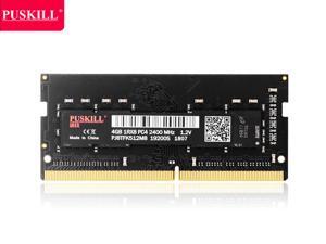 PUSKILL DDR4 2400MHz SODIMM RAM PC4-19200 4G 1.2V CL17 260 Pin Support ECC Unbuffered Laptop Memory Notebook RAM Module for Mac Intel and AMD System PUSKILL DDR4 2400MHz SODIMM RAM PC4-19200 4G 1.2V CL17 260 Pin Support ECC Unbuffered Laptop Memory Notebook RAM Module for Mac Intel and AMD System