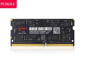PUSKILL DDR4 2400MHz SODIMM RAM PC4-19200 16G 1.2V CL17 260 Pin Support ECC Unbuffered Laptop Memory Notebook RAM Module for Mac Intel and AMD System PUSKILL DDR4 2400MHz SODIMM RAM PC4-19200 16G 1.2V CL17 260 Pin Support ECC Unbuffered Laptop Memory Notebook RAM Module for Mac Intel and AMD System