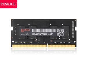 PUSKILL DDR4 2133MHz SODIMM RAM PC4-17000 8G 1.2V CL15 260 Pin Support ECC Unbuffered Laptop Memory Notebook RAM Module for Mac Intel and AMD System PUSKILL DDR4 2133MHz SODIMM RAM PC4-17000 8G 1.2V CL15 260 Pin Support ECC Unbuffered Laptop Memory Notebook RAM Module for Mac Intel and AMD System