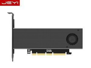 JEYI M.2 PCIE Adapter for PCIE NVMe SSD with Advanced Heat Sink Solution M.2 SSD NVME (M Key) 2230 2242 2260 2280 22110 Size NVME to PCIE 3.0 x4 x8 x16 Full Speed M.2 Add On Card Heat Sink Wafer