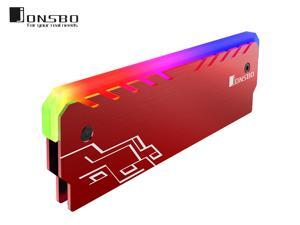 Jonsbo NC-1 Memory RAM Cooler Magnesium Alloy RGB Desktop Memory Cooling Vest Color Changing Streamer Light Effect Cooling Heatsink for DIY PC Game DDR DDR3 DDR4-Red Jonsbo NC-1 Memory RAM Cooler Magnesium Alloy RGB Desktop Memory Cooling Vest Color Changing Streamer Light Effect Cooling Heatsink for DIY PC Game DDR DDR3 DDR4-Red