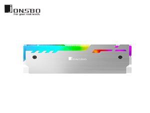 2 pack Jonsbo NC-3 ARGB Light Glow Effect Magnesium Aluminum Alloy Desktop Memory RAM 5V 3Pin Heat Spreader for DIY PC Game DDR DDR3 DDR4 2 pack Jonsbo NC-3 ARGB Light Glow Effect Magnesium Aluminum Alloy Desktop Memory RAM 5V 3Pin Heat Spreader for DIY PC Game DDR DDR3 DDR4