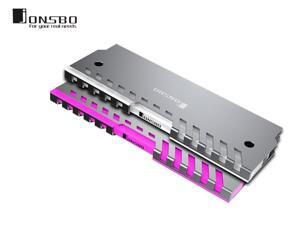 2 pack Jonsbo NC-2 RGB Light Glow Effect Magnesium Aluminum Alloy Desktop Memory RAM Heat Spreader for DIY PC Game DDR DDR3 DDR4 Control Color through AURA 2 pack Jonsbo NC-2 RGB Light Glow Effect Magnesium Aluminum Alloy Desktop Memory RAM Heat Spreader for DIY PC Game DDR DDR3 DDR4 Control Color through AURA