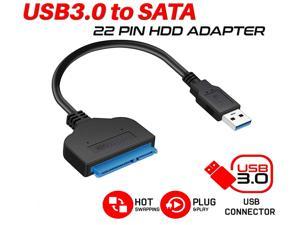 High Speed USB 3.0 to SATA 3 Cable Adapter Up to 6 Gbps Support 2.5 Inch External SSD HDD Hard Drive 22 Pin Sata III Converter Hard Drive Adapters