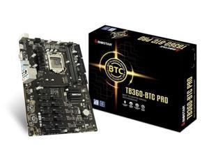 Biostar TB360-BTC PRO 12 GPU Crypto Mining Motherboard ATX 32G 12 X Pci-E 3.0 Usb 3.1 Intel Btc Mine Board
