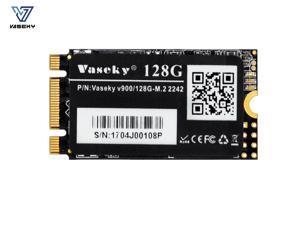 Vaseky M.2 SSD 2242 NGFF SATA SSD 265GB 128GB 64GB SSD B key+M key Internal Solid State Drive Silent (SSD) MLC Storage Grain for Desktop Laptop Ultrabook All in One PC (2242 128GB)