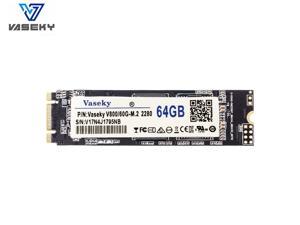 Vaseky M.2 SSD 2280 NGFF SATA SSD 512GB 265GB 128GB 64GB SSD Internal Solid State Drive Silent (SSD) MLC Storage Grain for Desktop Laptop Ultrabook All in One PC (2280 64GB)