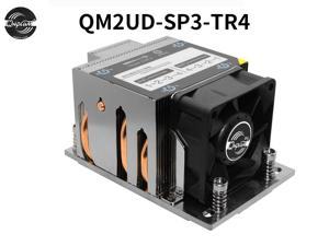 Qnplum 2U Server CPU Radiator CPU Cooler Cooling Fan Radiator Computer Supplies AMD EPYC Socket SP3 TR4,CPU Cooler Radiator with Low Noise,Stable and Reliable Performance(QM2UD-SP3)