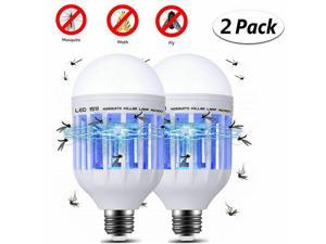2x E27 Light Mosquito Zapper LED Lightbulb Bug Fly Insect Killer Bulb Lamp Home 2x E27 Light Mosquito Zapper LED Lightbulb Bug Fly Insect Killer Bulb Lamp Home