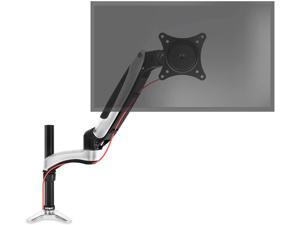 Duronic DM651X2 Gas Powered Single LCD LED Gas Desk Mount Arm Monitor Stand Bracket with Tilt and Swivel (Tilt -90°/+85°|Swivel 180°|Rotate 360°)