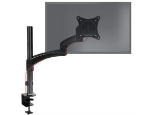 Duronic DM451X3 Solid Single LCD LED Desk Mount Arm Monitor Stand Bracket with Tilt and Swivel (Tilt -90°/+45°|Swivel 180°|Rotate 360°)