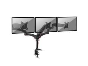 Duronic DM553 Spring Triple LCD LED Sprung Desk Mount Arm Monitor Stand Bracket with Tilt and Swivel
